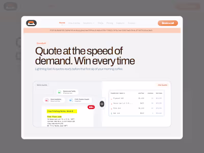 Quantity AI - Product and Website Design