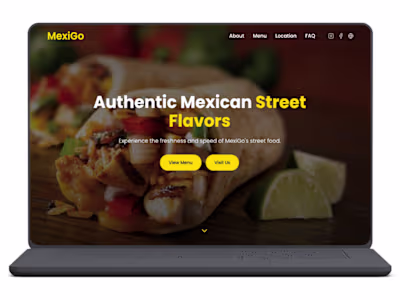 MexiGo Landing Page Design