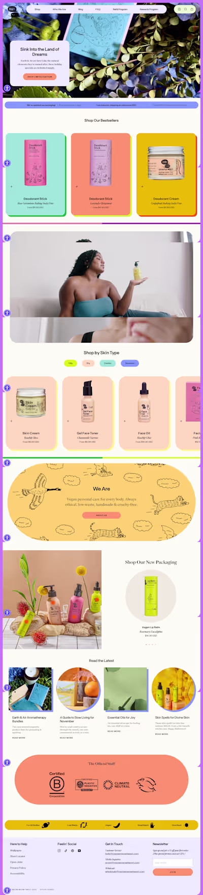 Pixel Website design for Meow 
