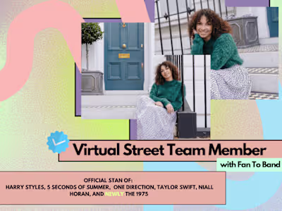 

Personal Fan To Band Street Team Introduction