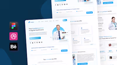 Designed a healthcare landing page