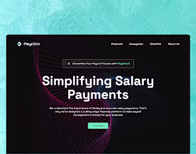 Payclick Website & Dashboard
