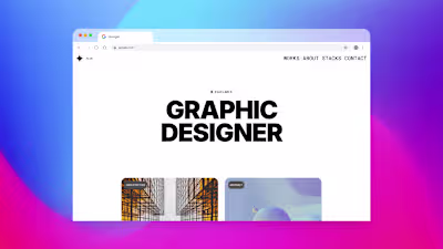 Flux : Creative Portfolio Design & Framer Development