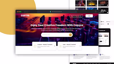 Copyva | React website development