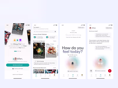 Allen - An allergy based food recommendation Application
