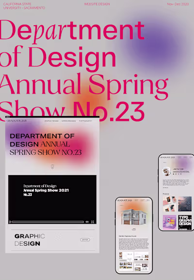 CSUS Design grad show website