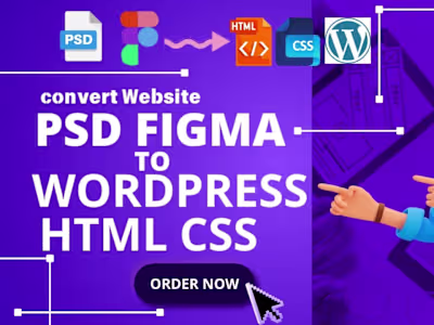 I will convert figma to wordpress, PSD to wordpress or HTML