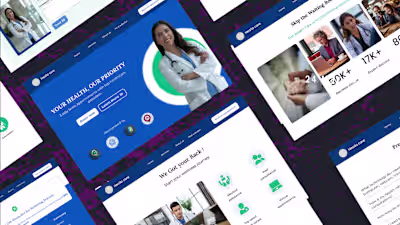 Website design for healthcare centre