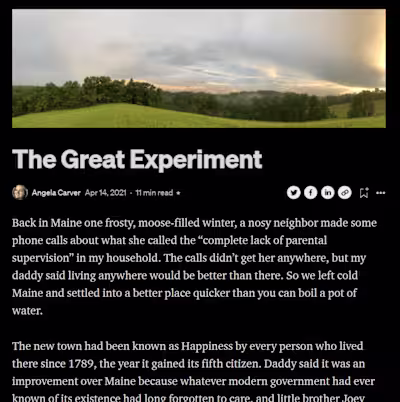 The Great Experiment