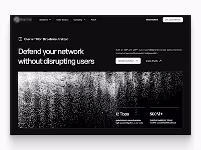 Cybersecurity website hero concept
This concept