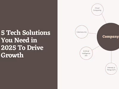 5 Tech Solutions You Need in 2025 To Drive Growth