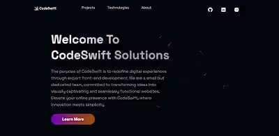 
Business Portfolio Landing Page