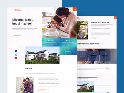 Solar Estate - website design for an estate company
