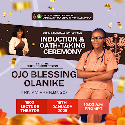 Medical Induction Flyer Designs 