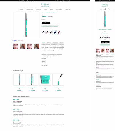 Developing an E-commerce Store - Thrive Causemetics