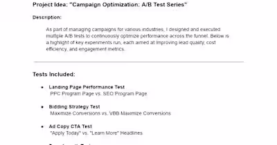Campaign Optimization through A/B Testing