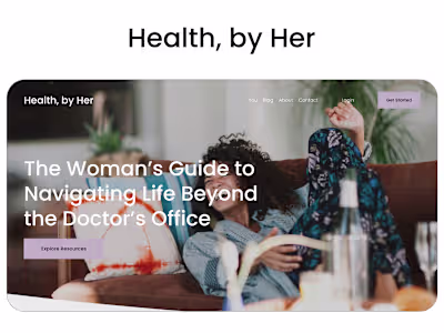 Brand Identity and Website Development for Health, by Her