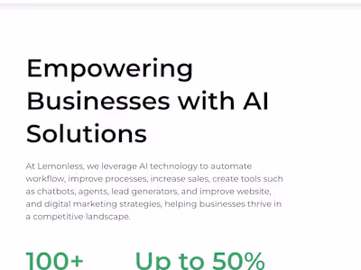 AI-Driven Digital Solutions for Business Growth | Lemonless