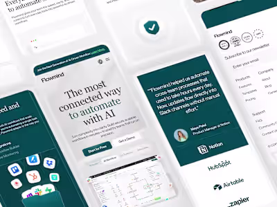 Flowmind - Responsive SaaS Landing Page