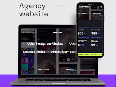 Custom Web Design for Business With Animations (byaustere)