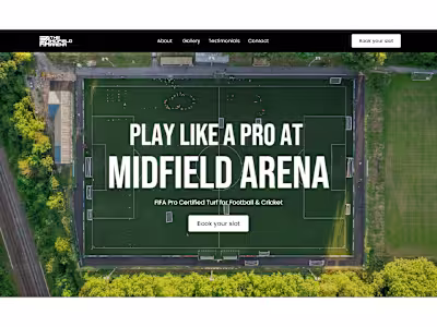 The Midfield Arena — Web Design & Branding Project