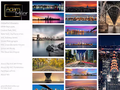 Built Adam Miller NYC’s Website & Grew Instagram to 38.5K+