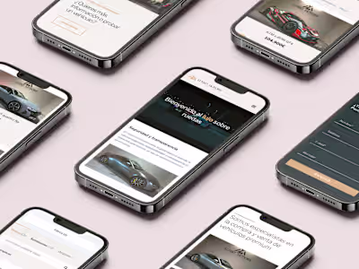 Lusso Motors - Website UI/UX Design