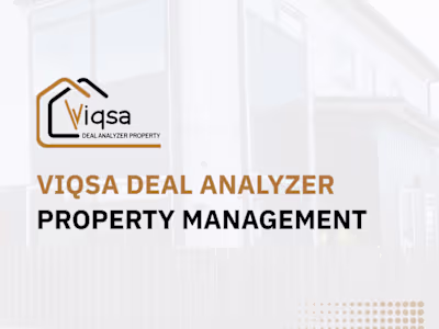 UI/UX Design for Deal Analyzer Property App