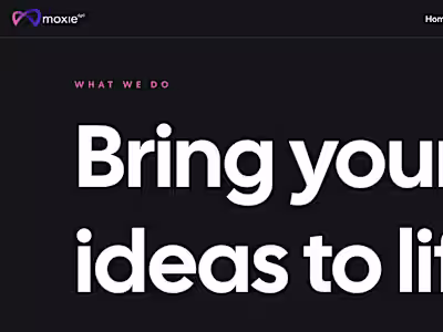 moxie dgtl - Design and Marketing Studio Logo and Illustrations