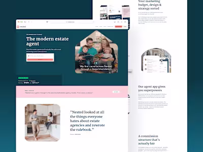 Nested: Marketing website design & development