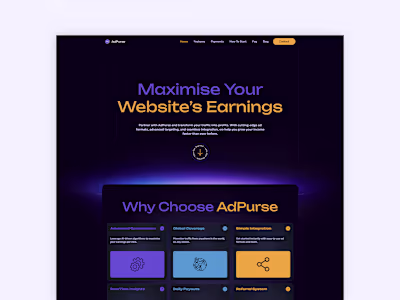 Website Monetizer Template for Framer (https://adpurse.frame...