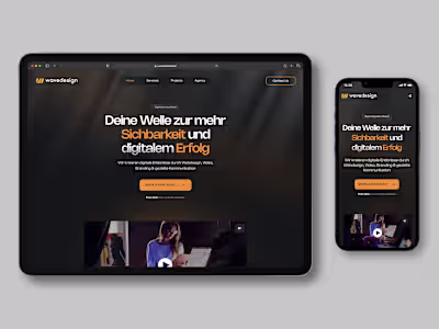 WaveDesign – High-Impact Website for a Digital Agency