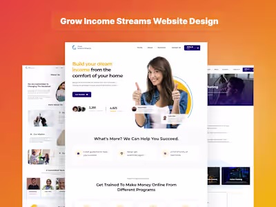 Grow Income Streams Website Design Project