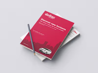 A5 Notepad Design for Dollar Rent-A-Car (Libya)