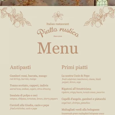 Branding for a restaurant