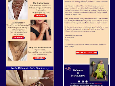 Welcome Emails for Marla Aaron