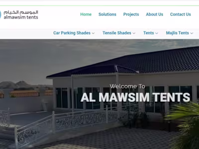 Maintenance project for the website almawsimtents.com ✨