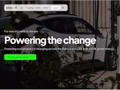 Web design & Dev for leading EV charging provider