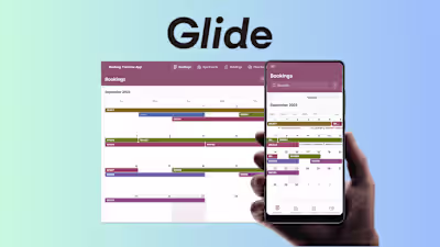 Glide Booking Timeline