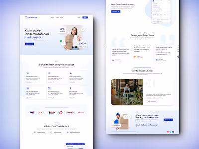 Responsive Logistic Service Landing Page 