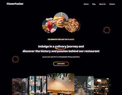 Restaurant website