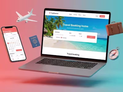 Webflow (TripPlanner – Website for Travel Planning and Booking)