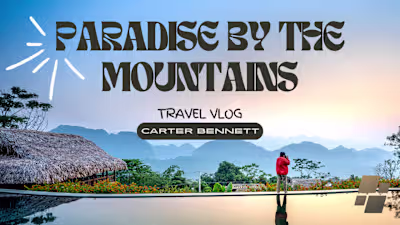 YouTube Thumbnail Design for a Travel Vlog