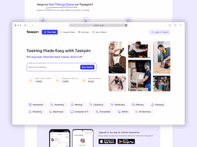 Product Design: Taskpin, Marketplace for Home Services