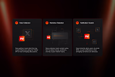 Dark Mode Web3 Feature Cards