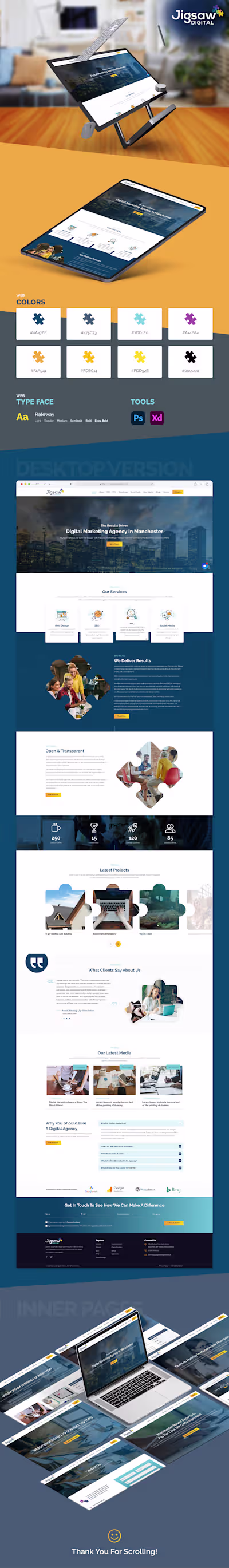 Digital Agency - Web Layout Design