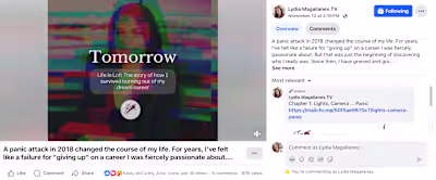 Facebook promo for newsletter