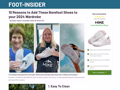 Foot-Insider Listicle Page | Replo Expert