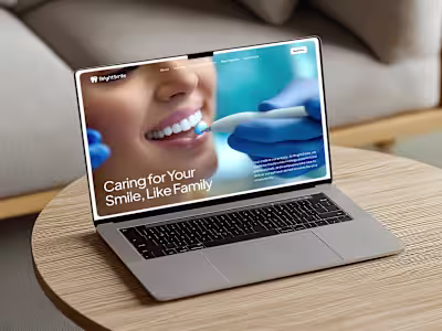 Dental Appointment Booking UI Design for Bright Smile