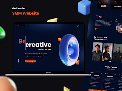 PixelCreative | SMM Website on Behance
